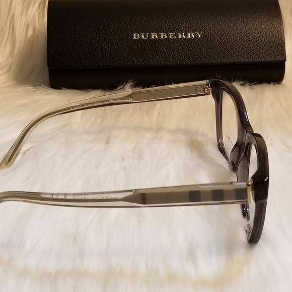 Burberry Rx Eyeglasses 53mm Black/DarkGray Optical - Picture 5 of 7